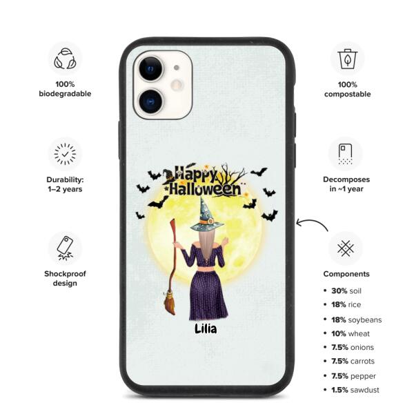 Halloween Witches - Up to 2 Witches | Customizable iPhone/Eco iPhone Case