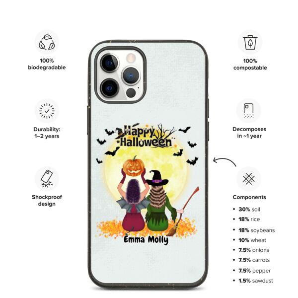 Halloween Besties Witches - Up to 3 girls | Customizable iPhone/Eco iPhone Case