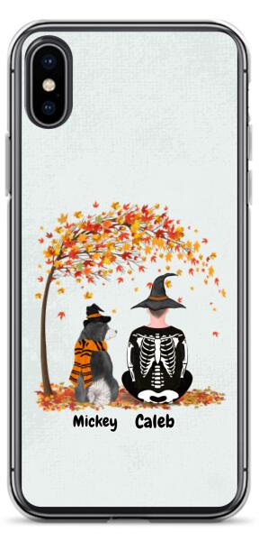 Halloween Man and Dog / Cat - | Customizable iPhone/Eco iPhone Case