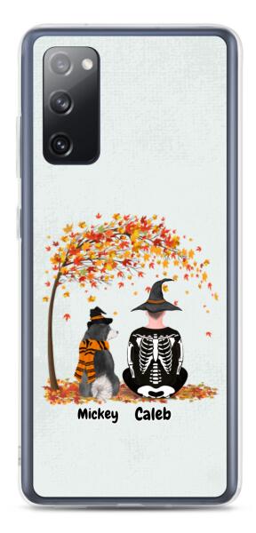 Halloween Man and Dog / Cat - | Customizable Samsung Case