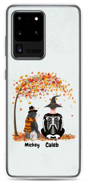 Halloween Man and Dog / Cat - | Customizable Samsung Case