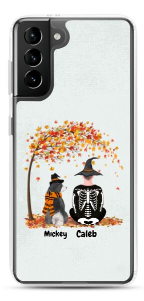 Halloween Man and Dog / Cat - | Customizable Samsung Case