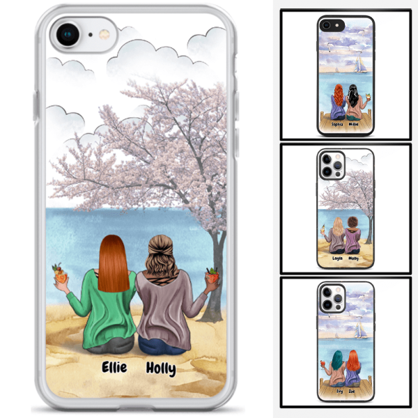 Best Friends at the Beach | Customizable iPhone/Eco iPhone Case
