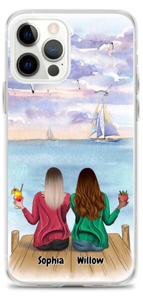 Best Friends at the Beach | Customizable iPhone/Eco iPhone Case