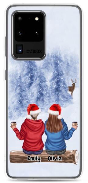 Best Friends Christmas Up to 3 Girls | Customizable Samsung Case