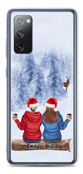 Best Friends Christmas Up to 3 Girls | Customizable Samsung Case