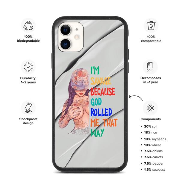 I'm ... Because ... - Customizable iPhone/Eco iPhone Case
