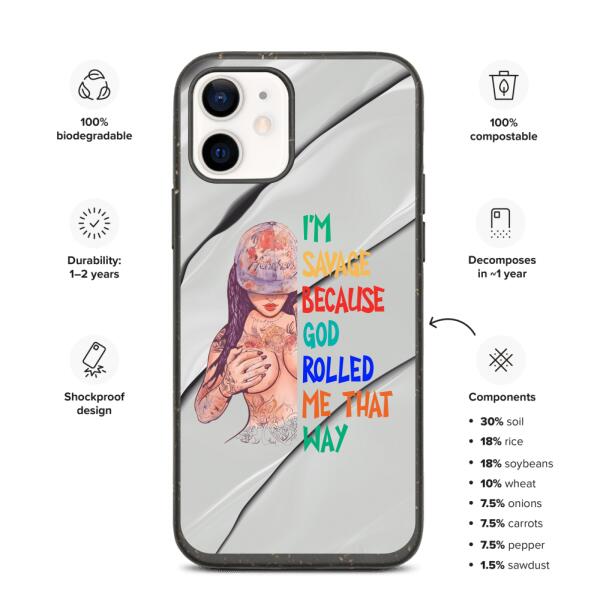 I'm ... Because ... - Customizable iPhone/Eco iPhone Case