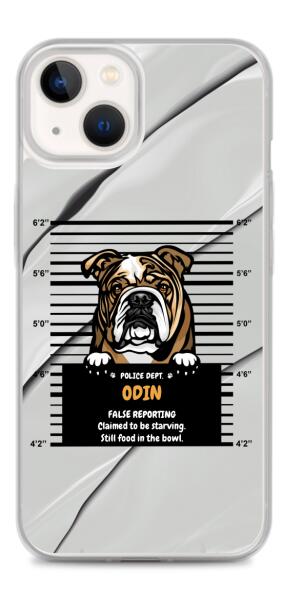 Arrested Dog - Up to 3 Dogs | Customizable iPhone/Eco iPhone Case