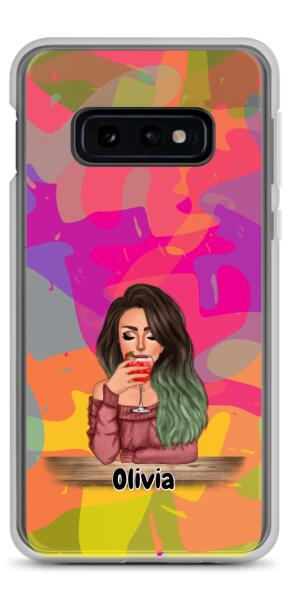 Lady with Pets Cats/Dogs - Up to 2 Pets | Customizable Samsung Case
