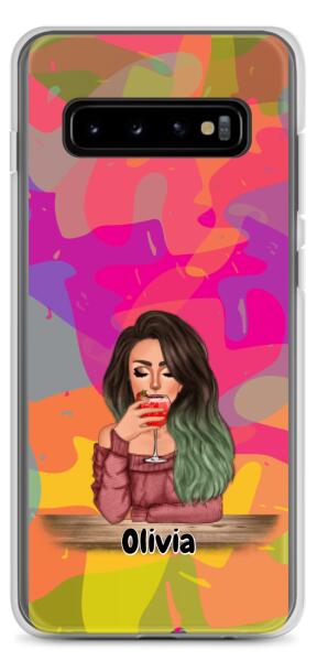 Lady with Pets Cats/Dogs - Up to 2 Pets | Customizable Samsung Case