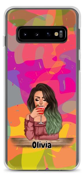 Lady with Pets Cats/Dogs - Up to 2 Pets | Customizable Samsung Case