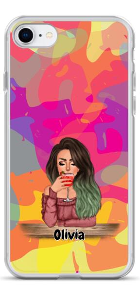 Lady with Pets Cats/Dogs - Up to 2 Pets | Customizable iPhone/Eco iPhone Case