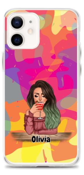 Lady with Pets Cats/Dogs - Up to 2 Pets | Customizable iPhone/Eco iPhone Case