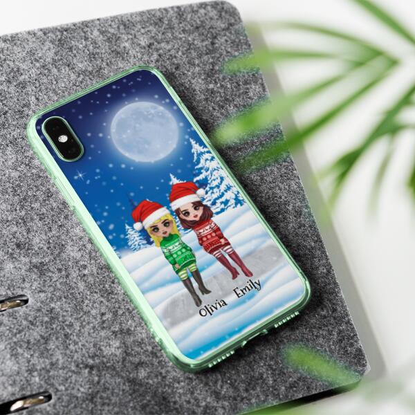 Christmas Besties Chibi - Up to 4 girls | Customizable Samsung Case
