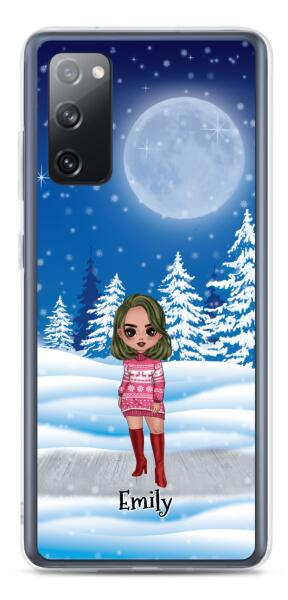 Christmas Besties Chibi - Up to 4 girls | Customizable Samsung Case