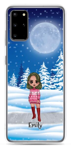 Christmas Besties Chibi - Up to 4 girls | Customizable Samsung Case
