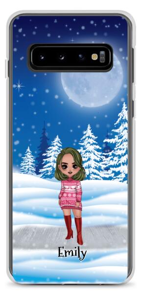 Christmas Besties Chibi - Up to 4 girls | Customizable Samsung Case
