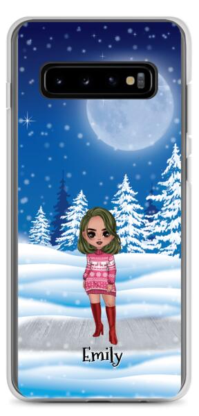 Christmas Besties Chibi - Up to 4 girls | Customizable Samsung Case