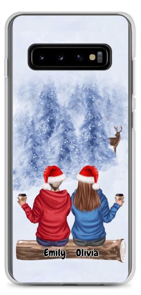 Best Friends Christmas Up to 3 Girls | Customizable Samsung Case