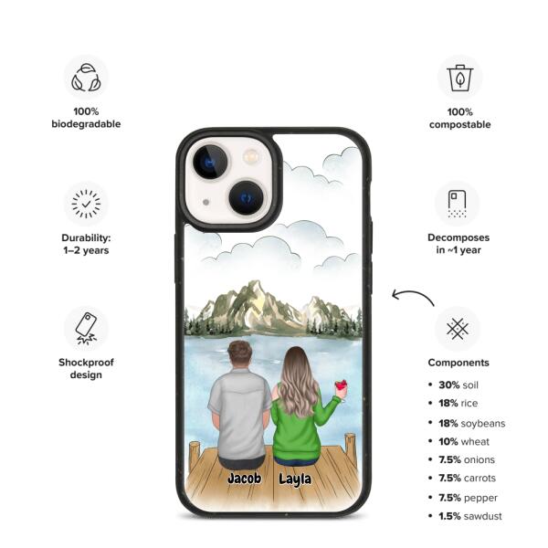 Friends Girl/Boy- Customizable iPhone/Eco iPhone Case