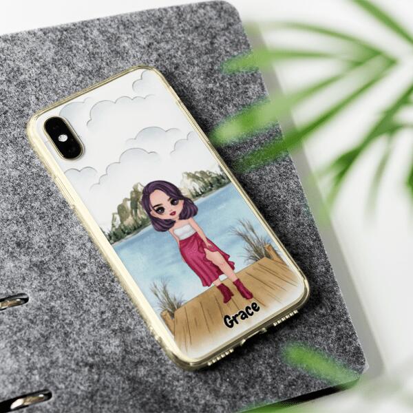 Besties Chibi - Up to 4 girls | Customizable Samsung Case