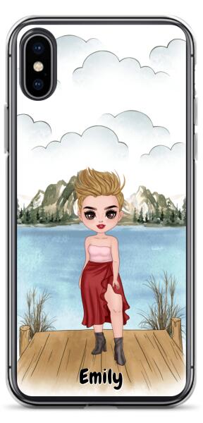 Besties Chibi - Up to 4 girls | Customizable iPhone/Eco iPhone Case