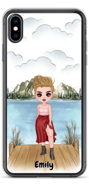 Besties Chibi - Up to 4 girls | Customizable iPhone/Eco iPhone Case