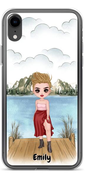 Besties Chibi - Up to 4 girls | Customizable iPhone/Eco iPhone Case