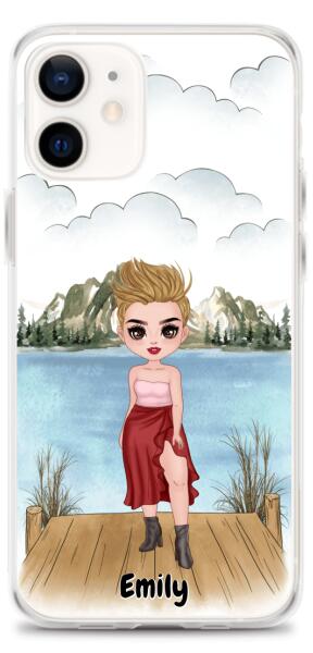 Besties Chibi - Up to 4 girls | Customizable iPhone/Eco iPhone Case