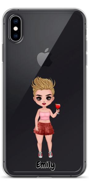 Best friends With Cocktails - Up to 3 girls | Customizable iPhone/Eco iPhone Case