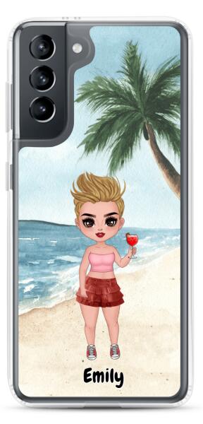 Best friends With Cocktails - Up to 3 girls | Customizable Samsung Case