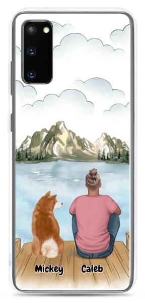 Man and Dog / Cat | Customizable Samsung Case