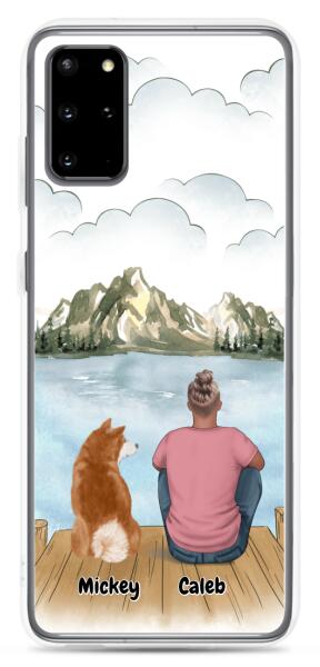 Man and Dog / Cat | Customizable Samsung Case