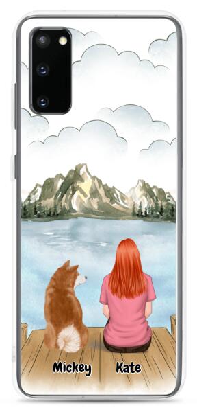 Lady and Dog / Cat | Customizable Samsung Case