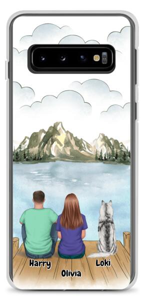 Couple and Dog / Cat | Customizable Samsung Case