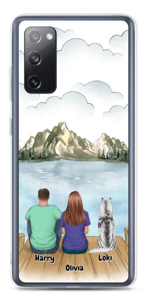 Couple and Dog / Cat | Customizable Samsung Case