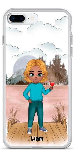 Best Friends Chibi - Up to 2 Girls/Boys | Customizable iPhone/Eco iPhone Case