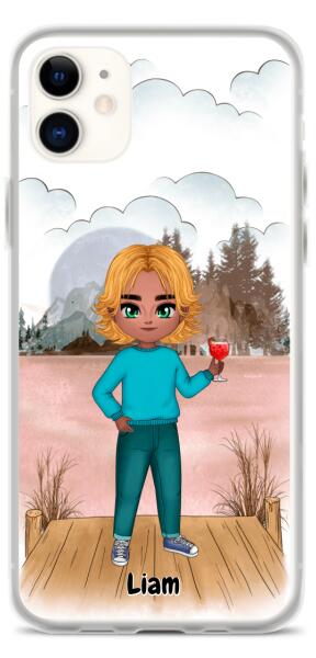 Best Friends Chibi - Up to 2 Girls/Boys | Customizable iPhone/Eco iPhone Case