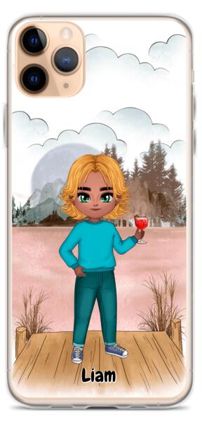 Best Friends Chibi - Up to 2 Girls/Boys | Customizable iPhone/Eco iPhone Case