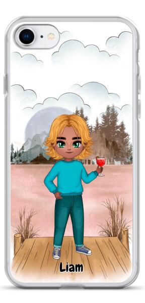 Best Friends Chibi - Up to 2 Girls/Boys | Customizable iPhone/Eco iPhone Case
