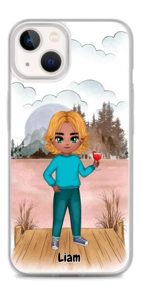 Best Friends Chibi - Up to 2 Girls/Boys | Customizable iPhone/Eco iPhone Case