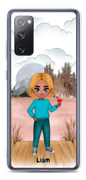 Best Friends Chibi - Up to 2 Girls/Boys | Customizable Samsung Case