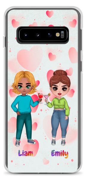 Valentine's Day Chibi | Customizable Samsung Case