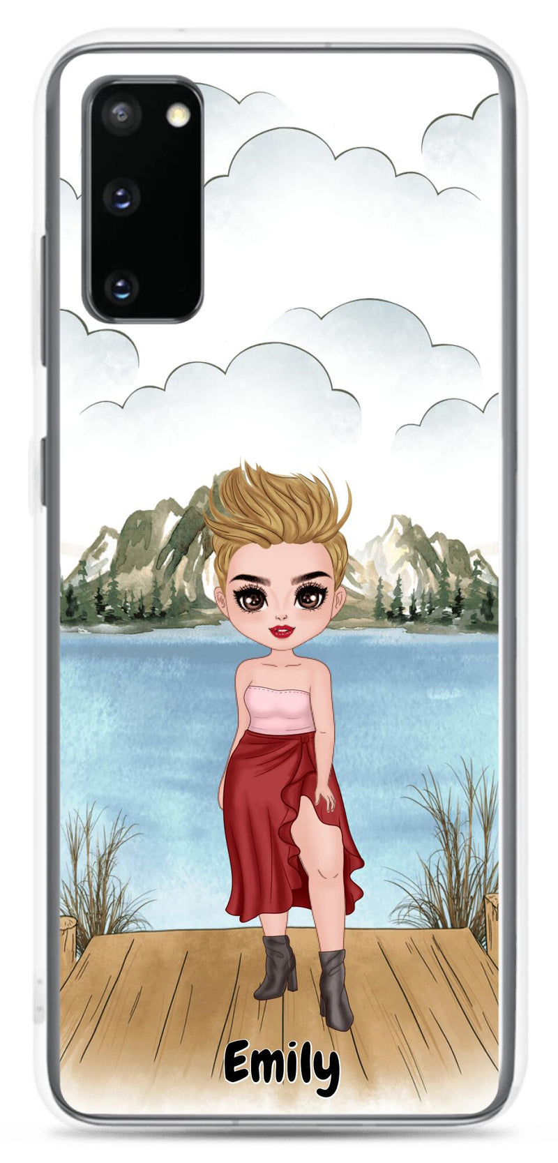 Besties Chibi - Up to 4 girls | Customizable Samsung Case