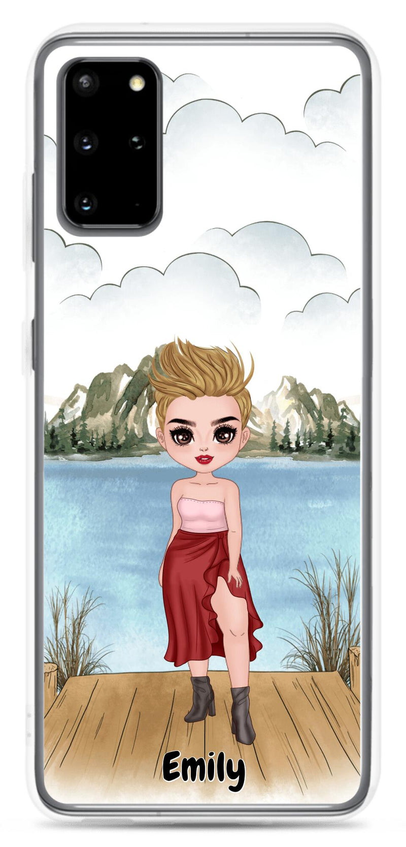Besties Chibi - Up to 4 girls | Customizable Samsung Case