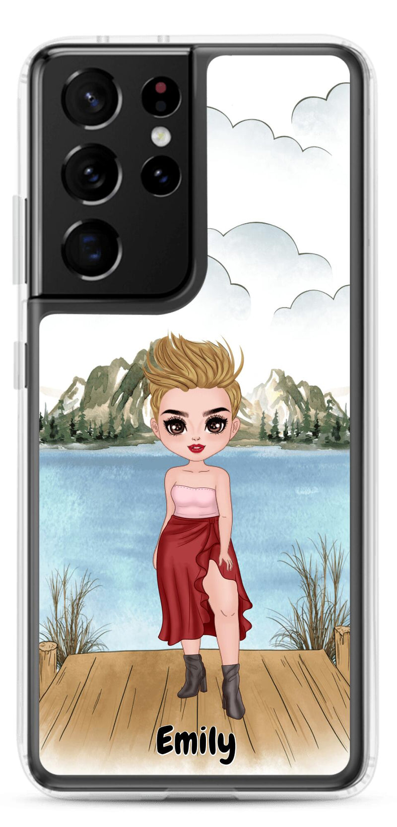 Besties Chibi - Up to 4 girls | Customizable Samsung Case